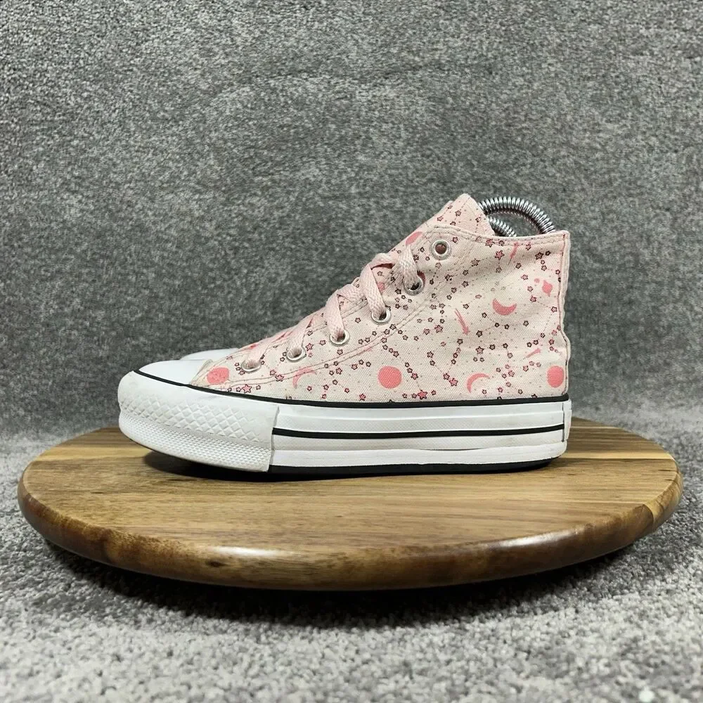 Converse Chuck Taylor All Star 673105C Kids Sz 1 Pink Constellations Shoes Used